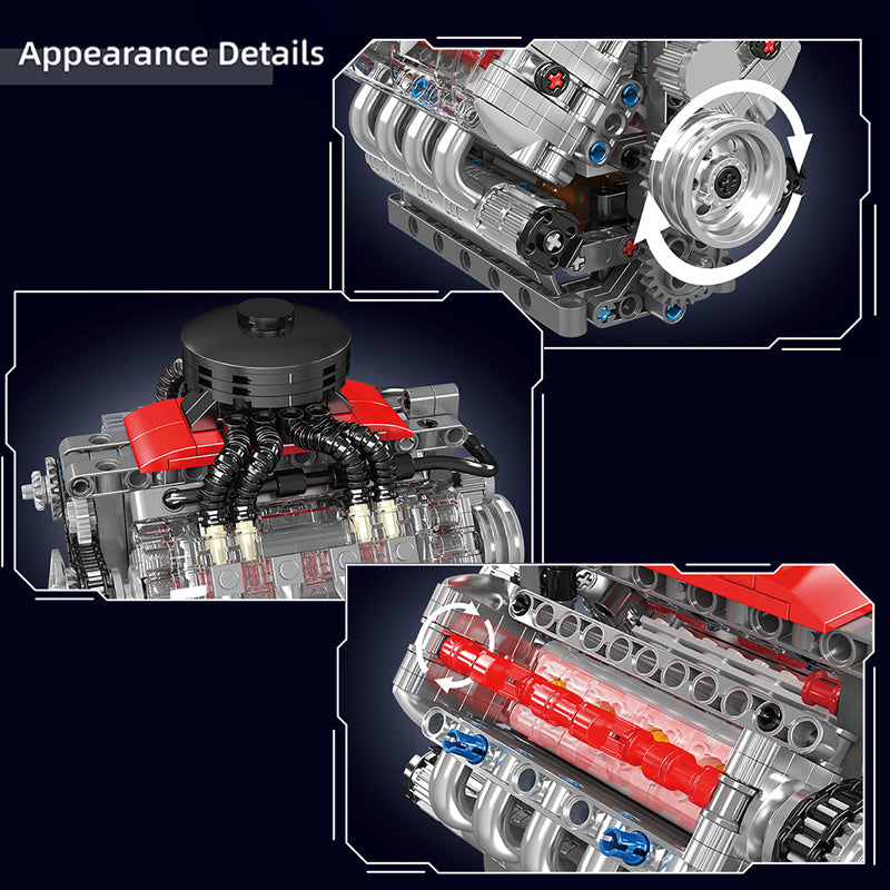 Motorised Chevy V8 Engine | 488pcs