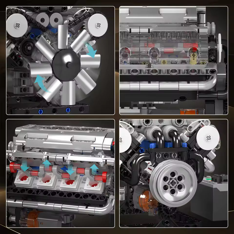 Motorised V8 Engine | 534pcs
