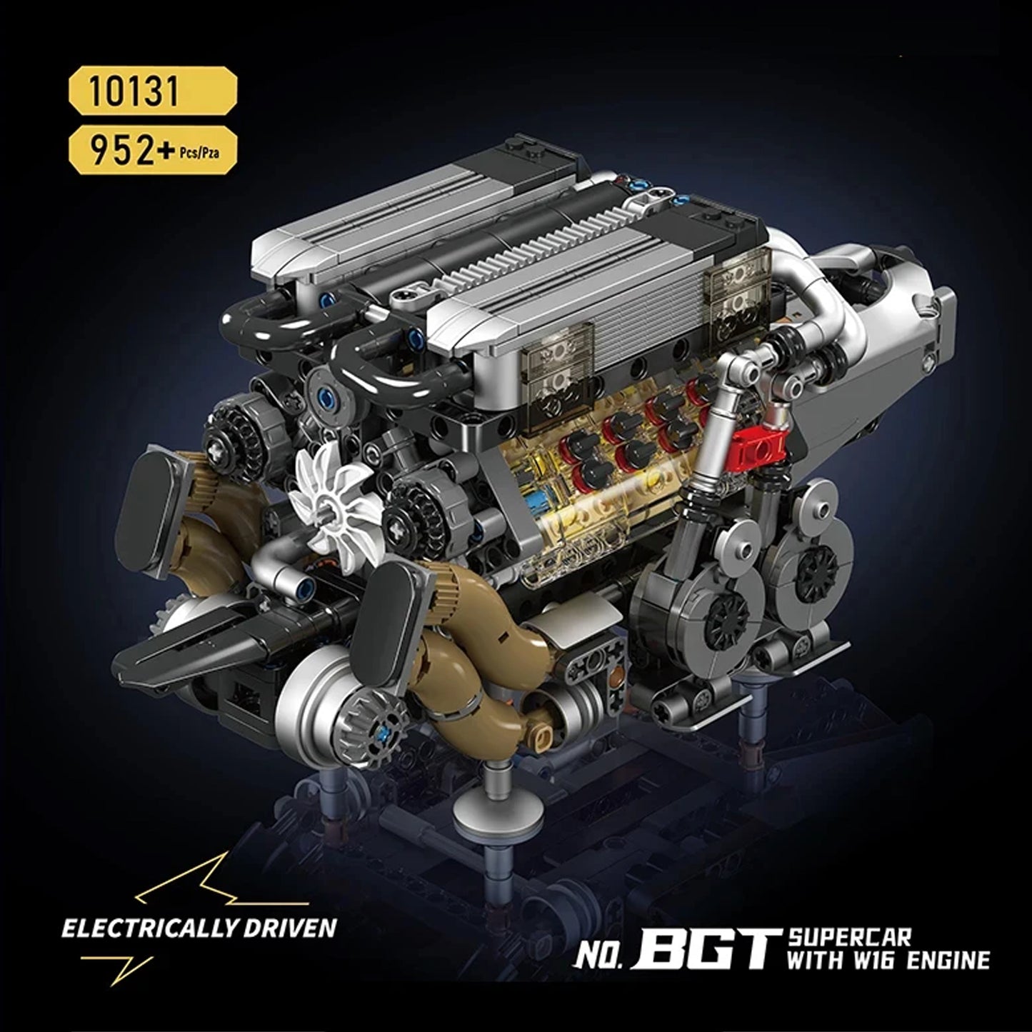 Bugatti Veyron | Motorized W16 Engine | 958pcs