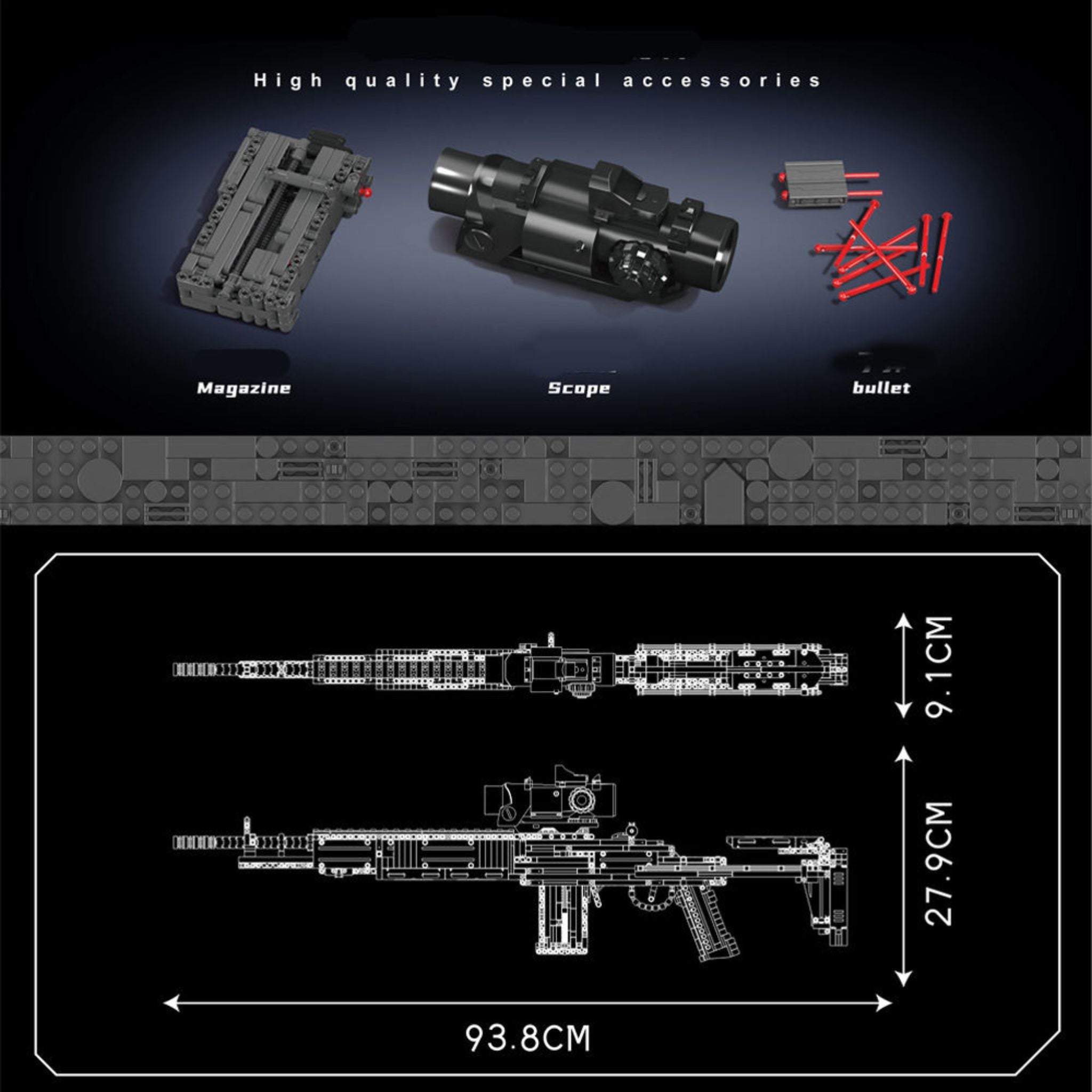 MK-14 Battle Rifle - 1606 Pieces