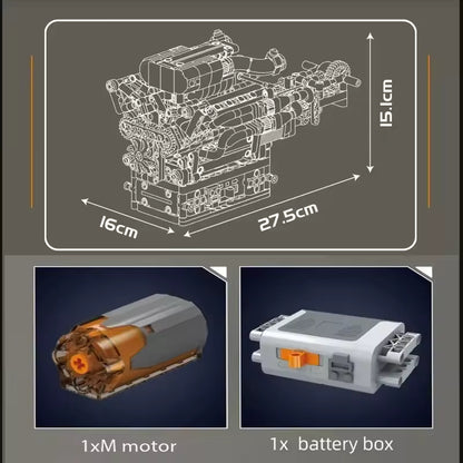 6.5L Naturally Aspirated V12 British Engine | 976PCS
