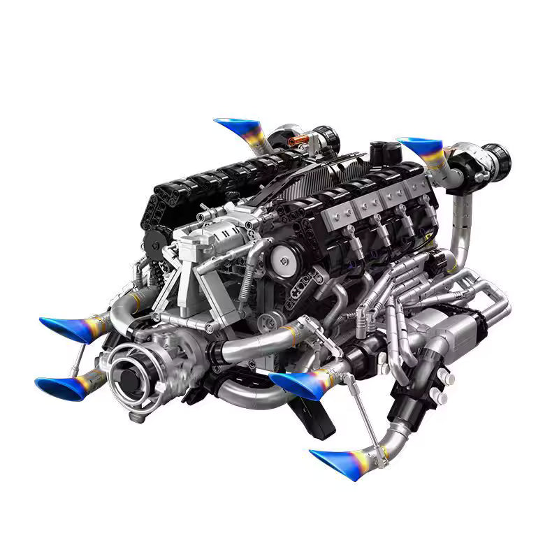 Burnt Blue V8 Performance Engine | 2774PCS