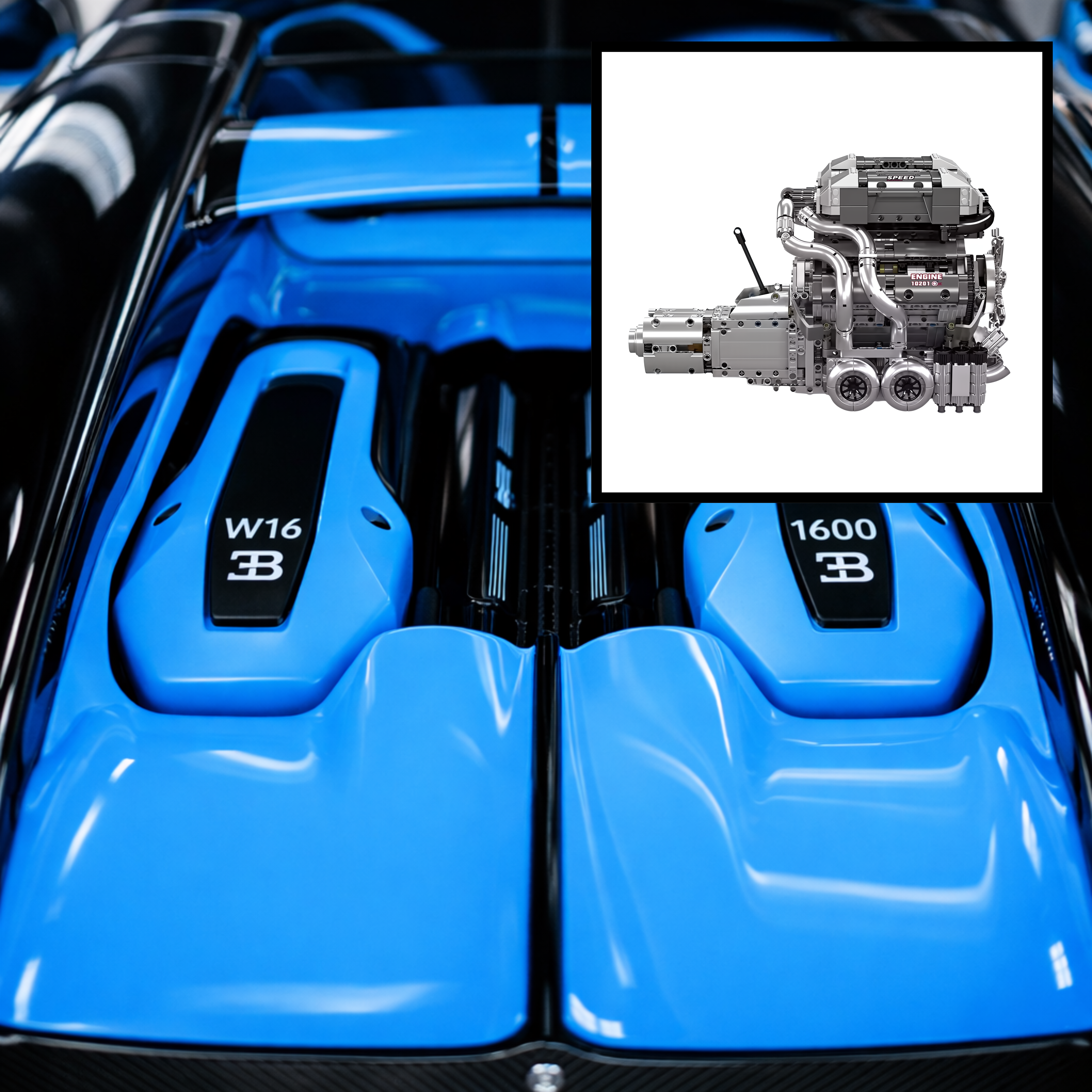Bugatti Chiron | W16 Engine & Gearbox | 2024PCS