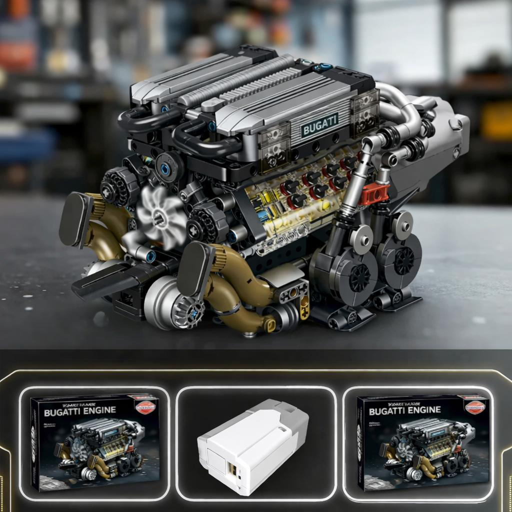 Bugatti Veyron | Motorized W16 Engine | 958pcs