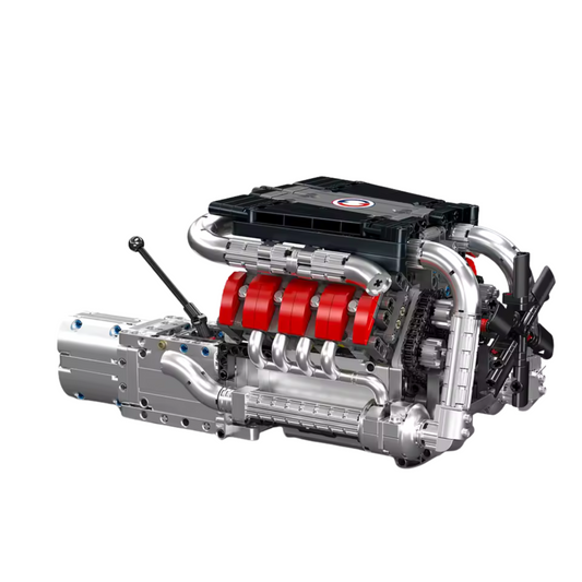 Motorised British Supercar V8 Engine | 736pcs