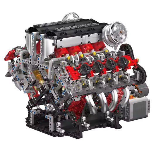 Motorised Italian V8 Engine | 2717pcs