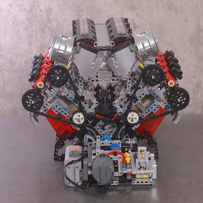 Motorised Italian V8 Engine | 2717pcs