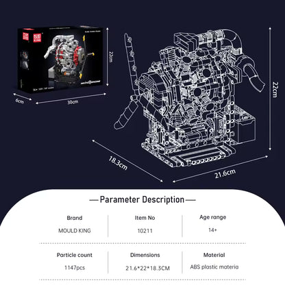 Motorised Radial Aircraft Engine | 1146PCS