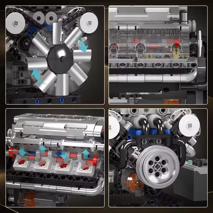 Motorised V8 Engine | 534pcs