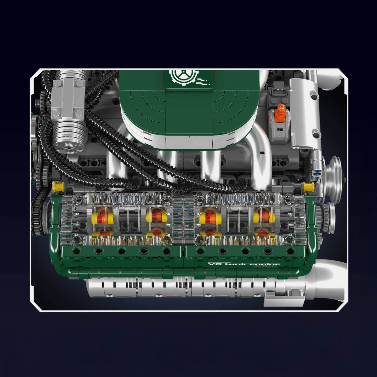 Motorized V8 Tank Engine | 2250pcs