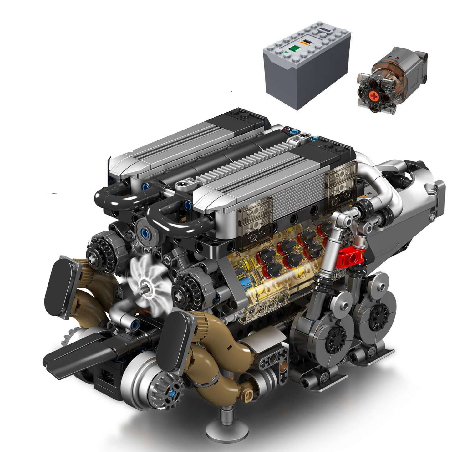 Motorised W16 Engine | 958pcs