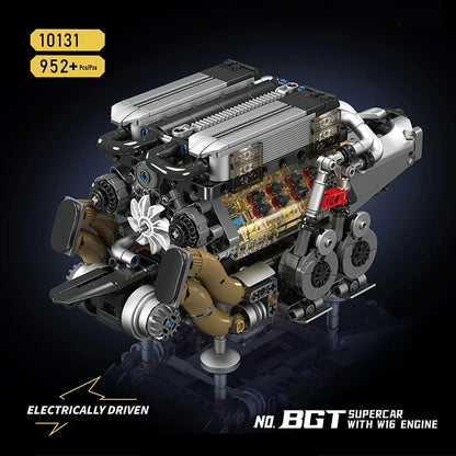 Motorised W16 Engine | 958pcs