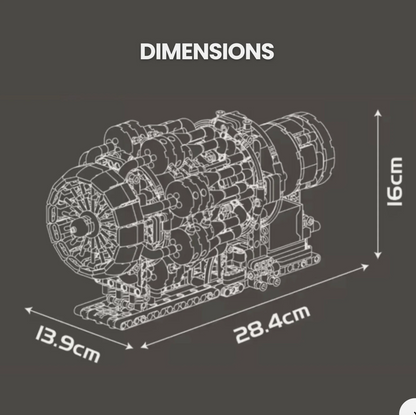 Motorized Turbojet Engine | 1214pcs