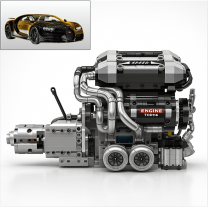 Bugatti Chiron | W16 Engine & Gearbox | 2024PCS