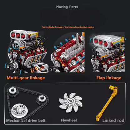 Supercharged V8 American Engine | 2348PCS