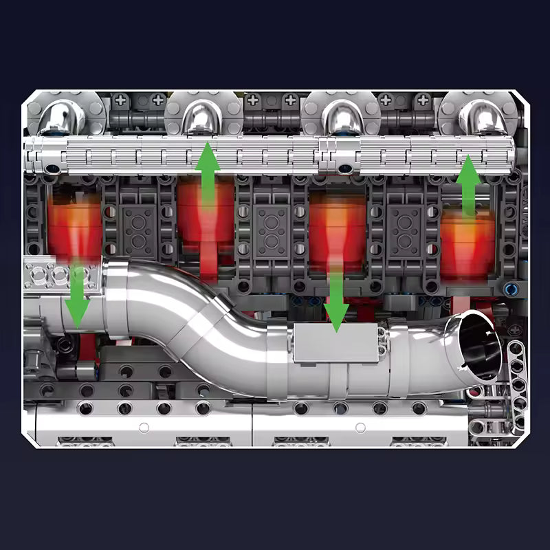 The Ultimate Chrome 5.5L V8 Engine & Gearbox | 2898PCS