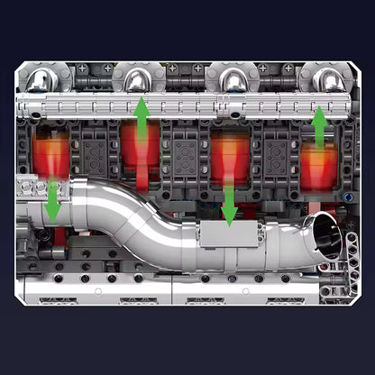 The Ultimate Chrome 5.5L V8 Engine & Gearbox | 2898PCS