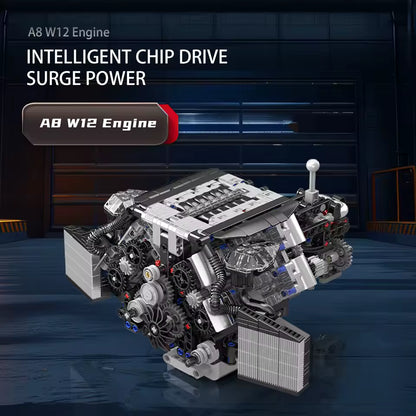 Twin Turbo W12 German Engine | 872pcs