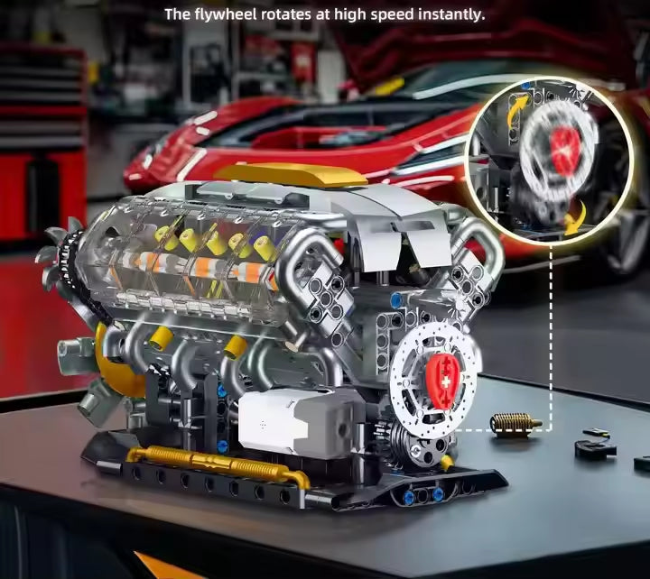 Italian Supercar | Motorized V8 Engine | 692PCS