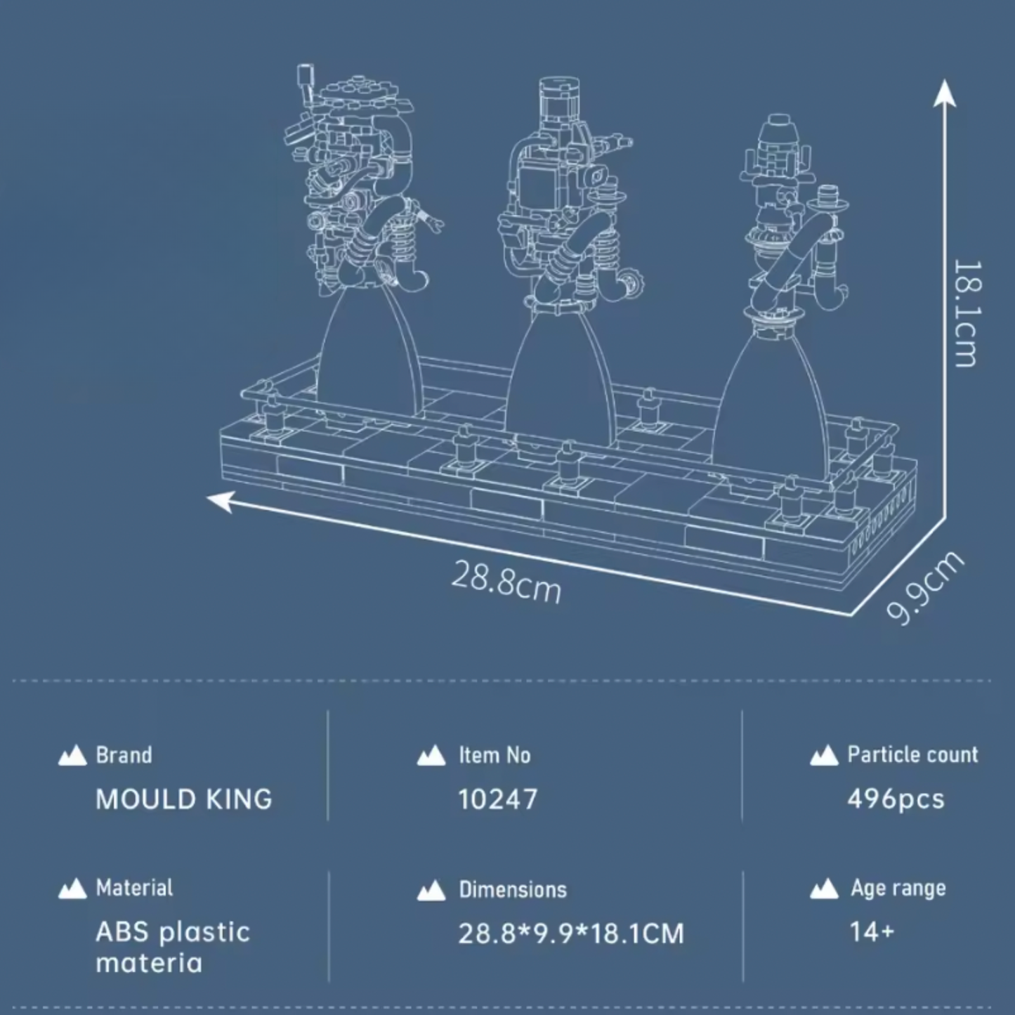 SpaceX Raptor Engines | 496 PCS