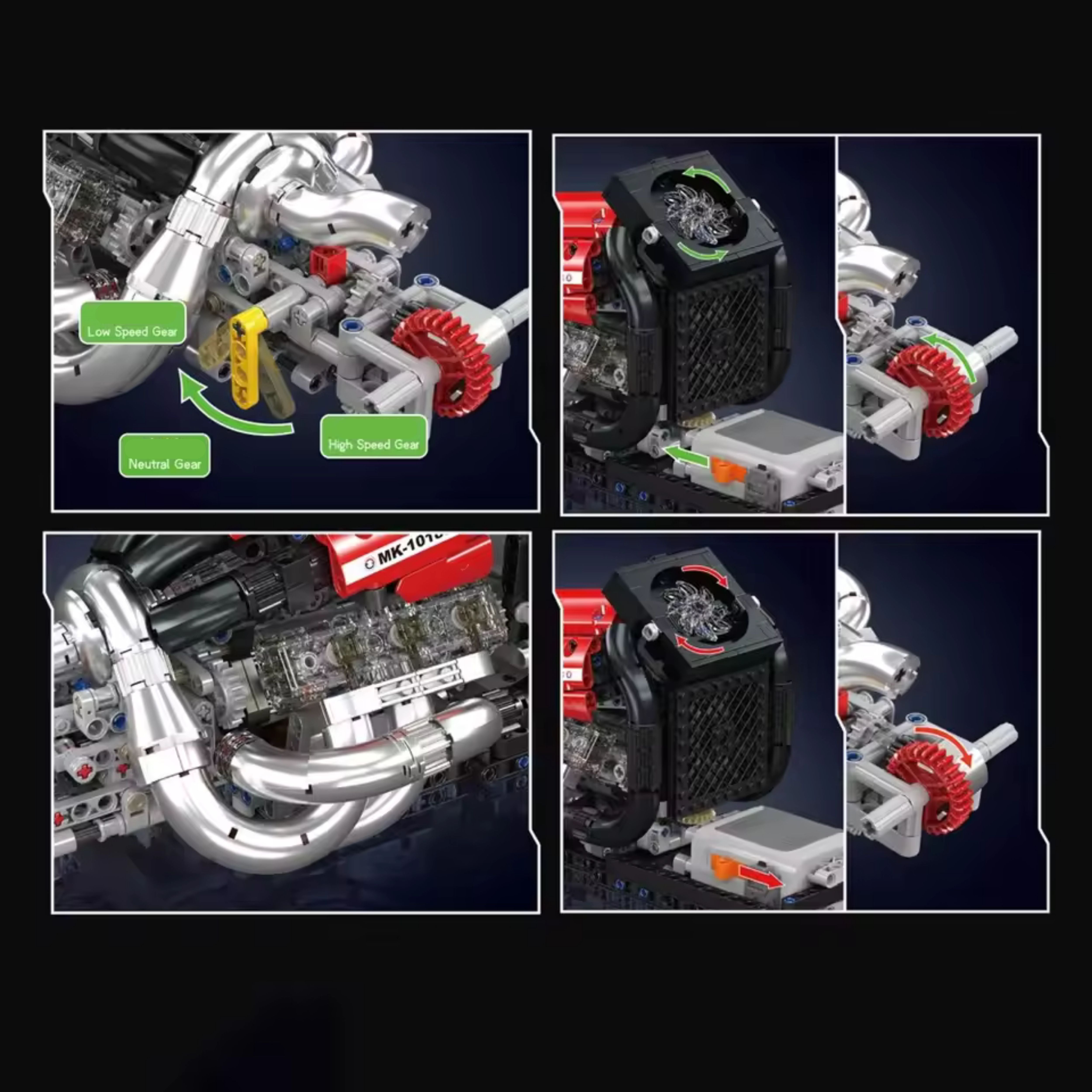 Forumula 1 Motorized Engine | 980PCS