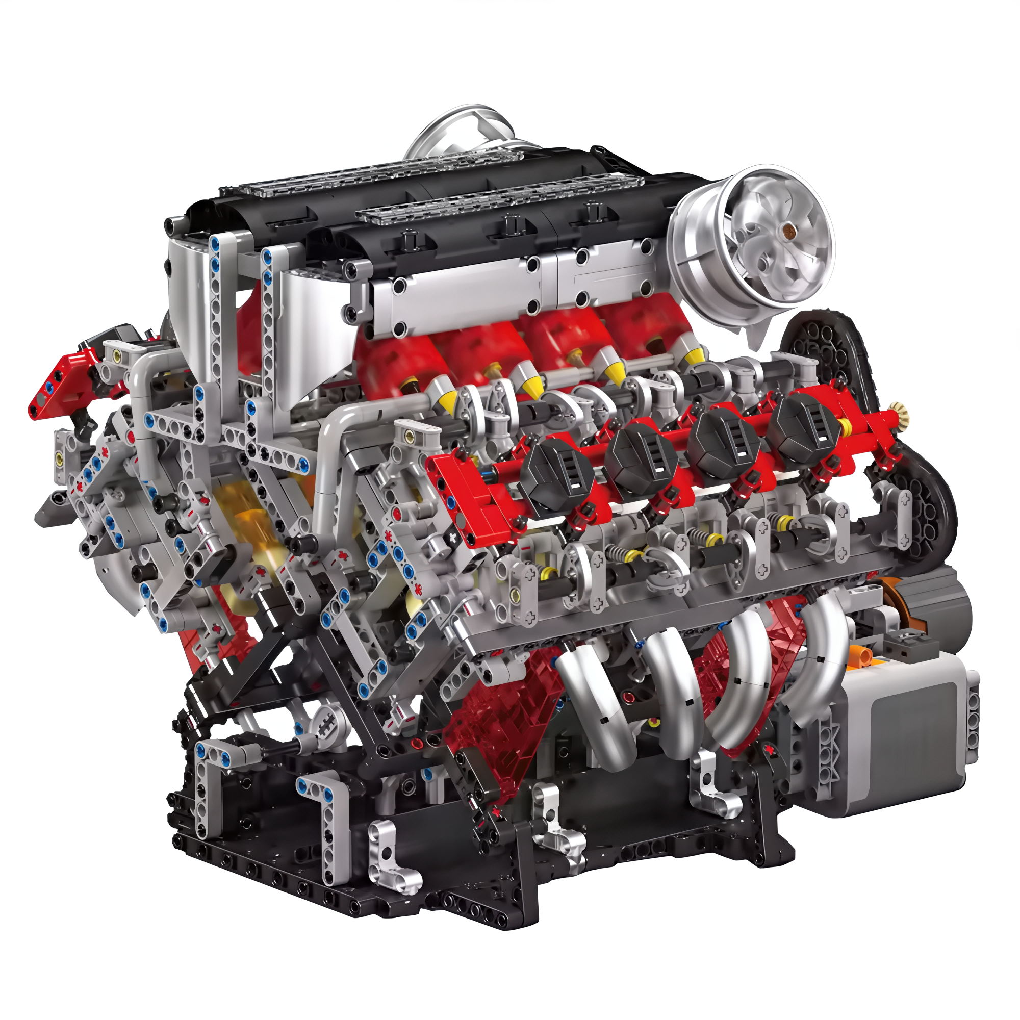 Ferrari | Motorized Italian V8 Engine | 2717pcs