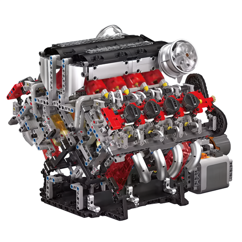 Ferrari | Motorized Italian V8 Engine | 2717pcs
