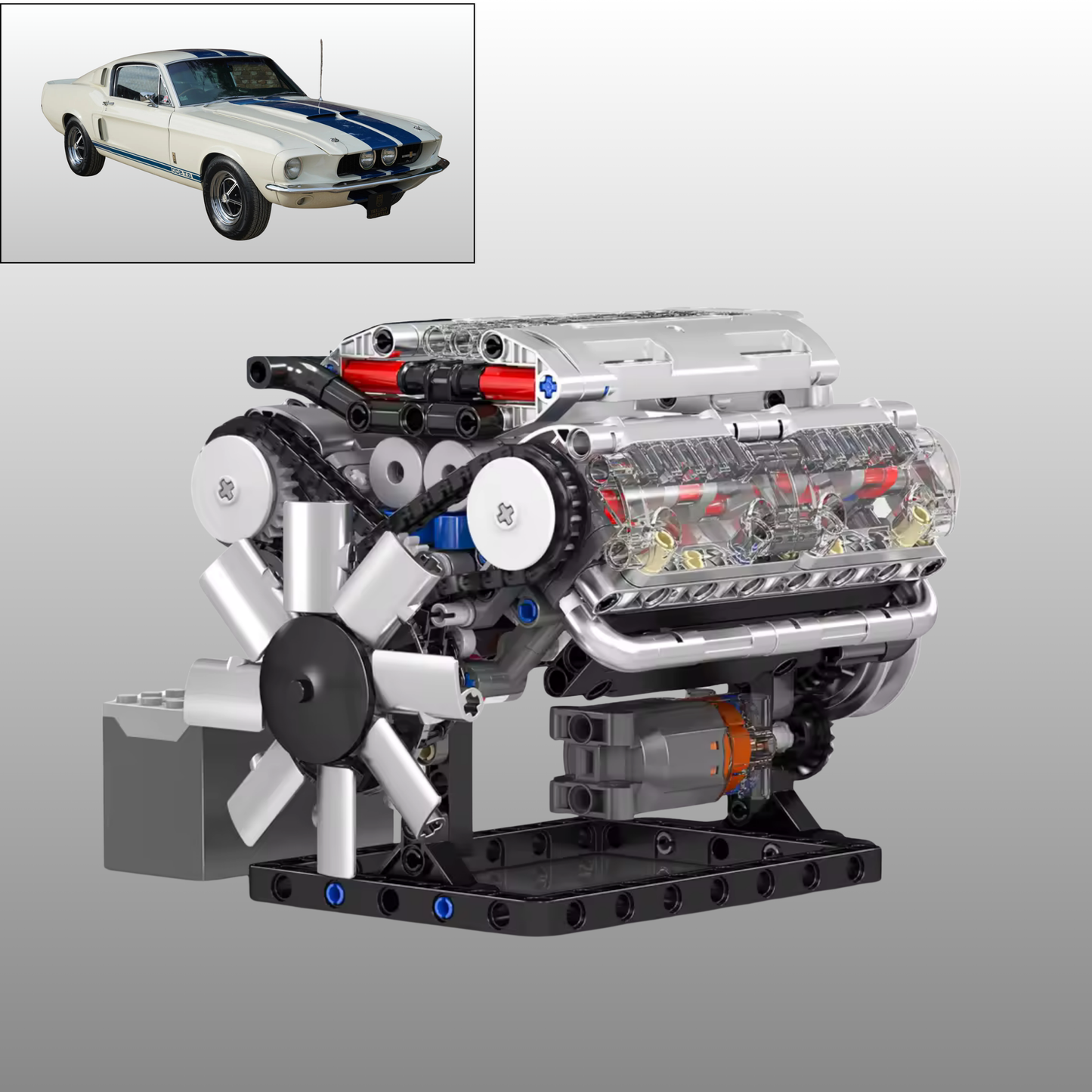 Mustang | Motorized V8 Engine | 534pcs
