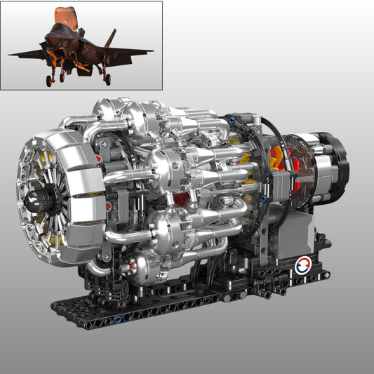 Rolls-Royce | Motorized Turbojet Engine | 1214pcs