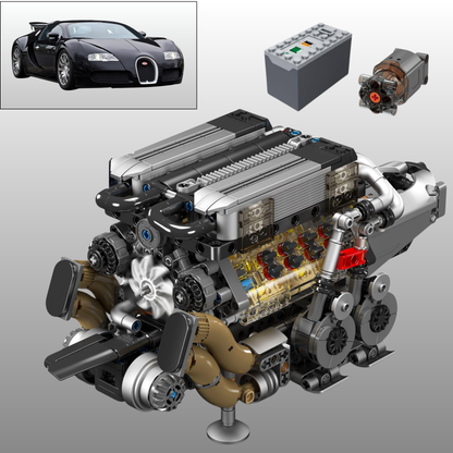 Bugatti Veyron | Motorized W16 Engine | 958pcs